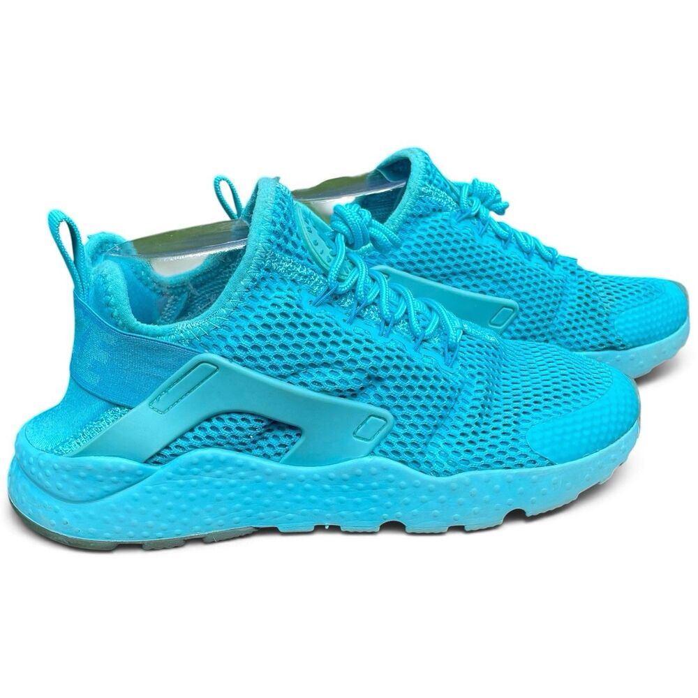 Nike Air Huarache Run Ultra BR Gamma Blue Neon Sneakers Sz 9 833292-400